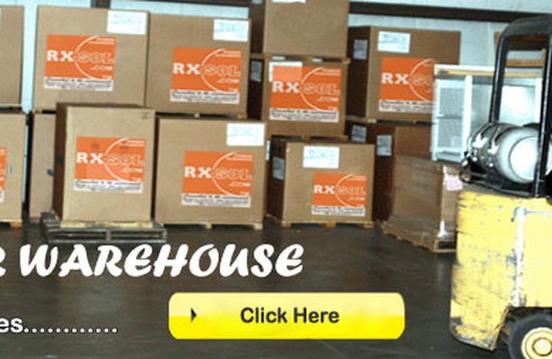 RX Chemicals chemical warehouse with palletized drums ready for nationwide and export dispatch